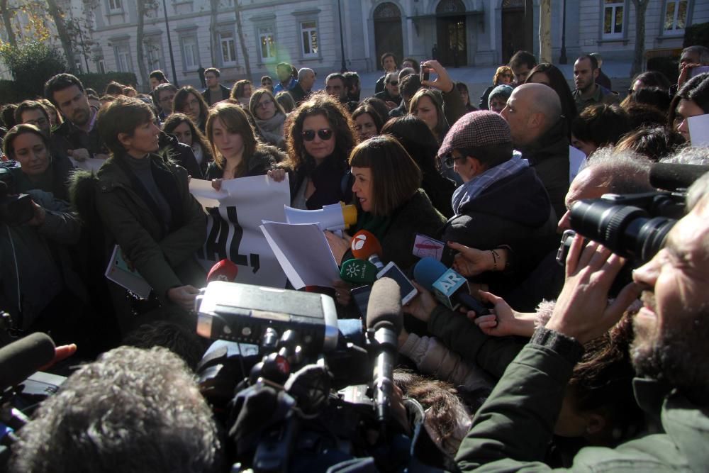 Concentración por la libertad de prensa ante el Tribunal Supremo