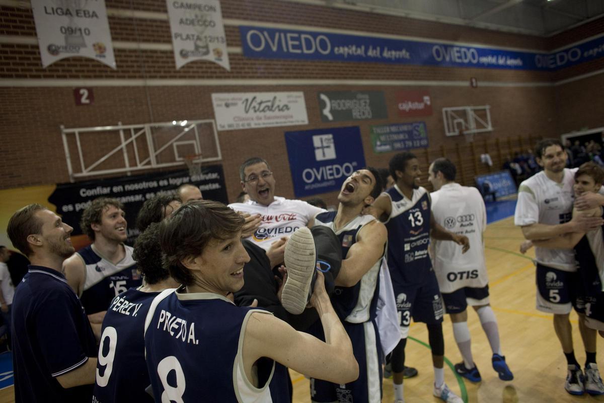 EN IMÁGENES: un repaso por los siete play-off de ascenso a la ACB que ha disputado el Alimerka Oviedo Baloncesto en su historia