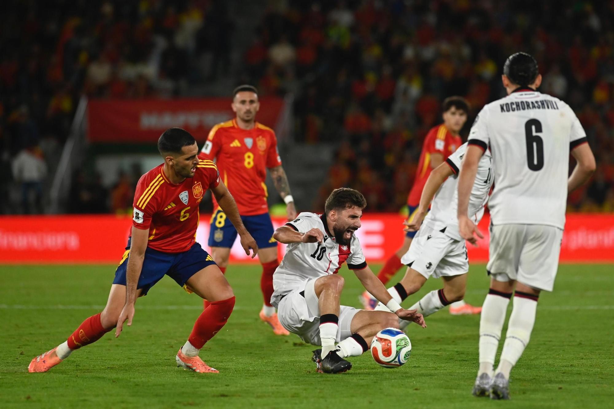 España - Georgia, en imágenes