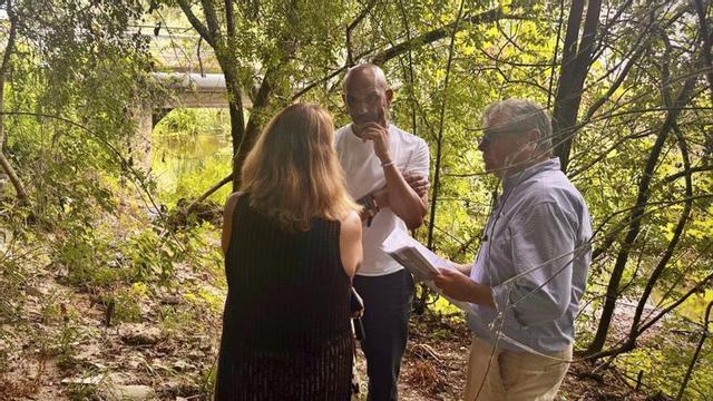 El alcalde, Alejandro Lorenzo, visita la zona con técnicos.