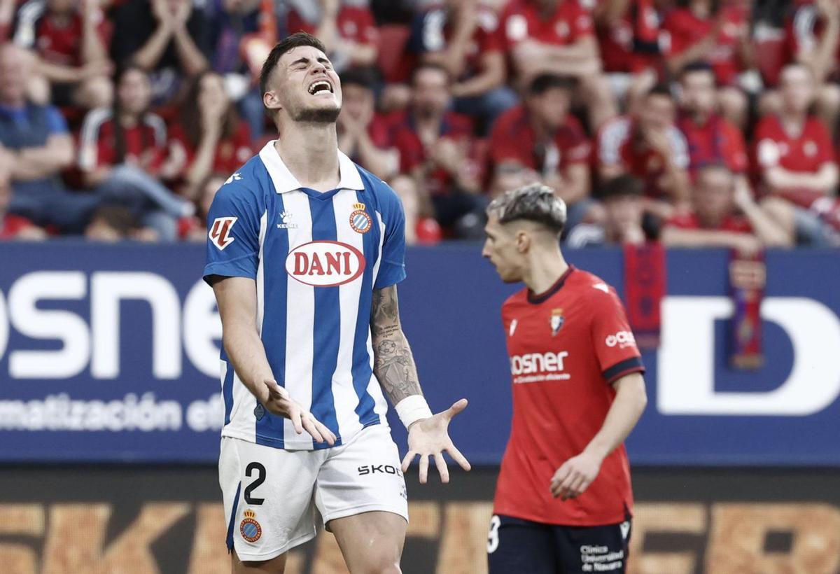 L’Espanyol cau a Pamplonai es jugarà la vida a Cornellà L’Espanyol cau a Pamplonai es jugarà la vida a Cornellà