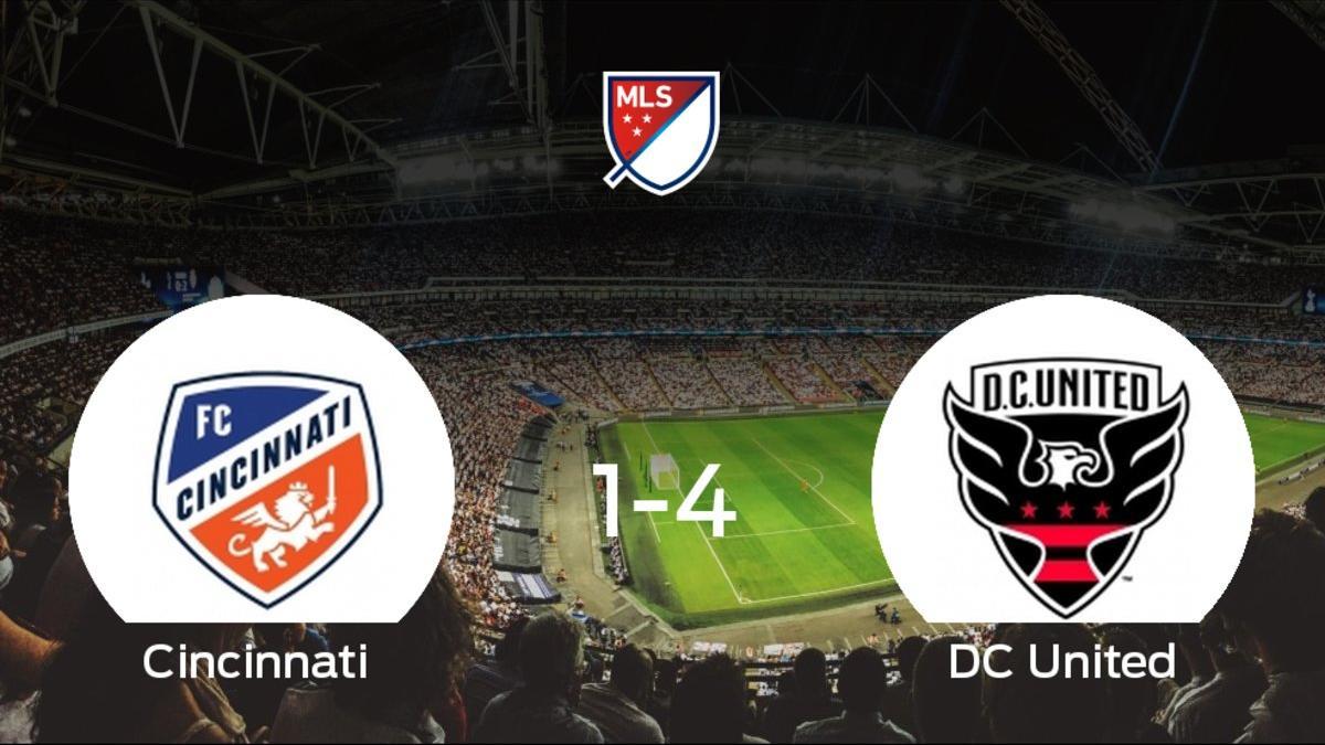 El DC United logra una goleada en el estadio del Cincinnati (1-4)