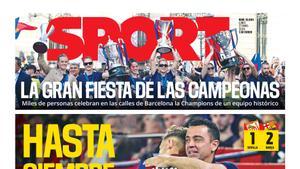 La portada de SPORT de hoy