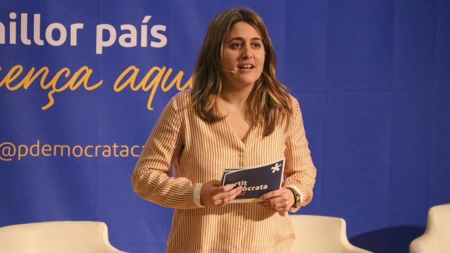 Marta Pascal al Paranimf de la Facultat de Medicina en l&#039;inici del cicle &#039;StartCat: El millor país comença aquí&#039;