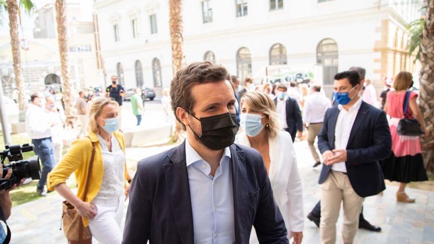 Pablo Casado en Cartagena, hoy.