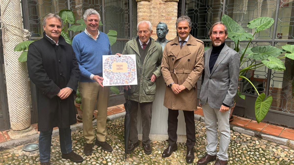 Presentación del parchís de los cinco califas en el Museo Taurino de Córdoba.