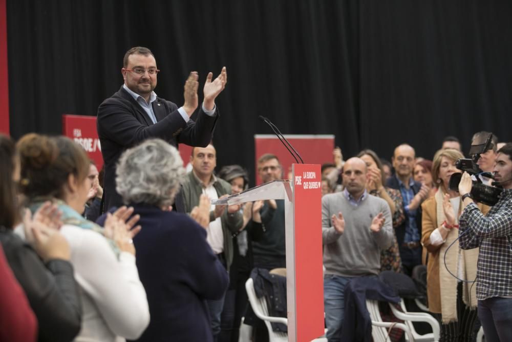Mitin de Borrell y Barbón en Oviedo