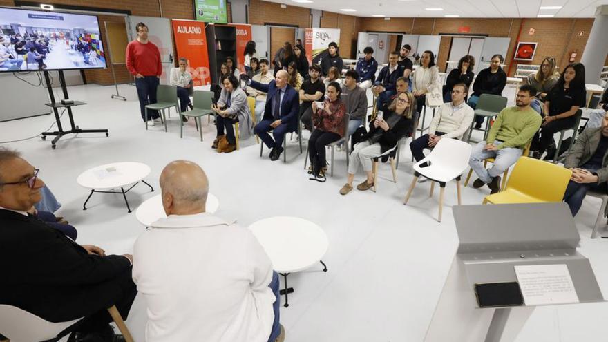 Acto de ayer en el campus.