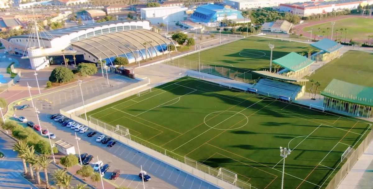 Vista aérea de la Ciudad Deportiva de Torrevieja