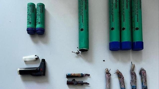 El material pirotècnic intervingut a un home aquest dimecres a la Pobla de Claramunt.