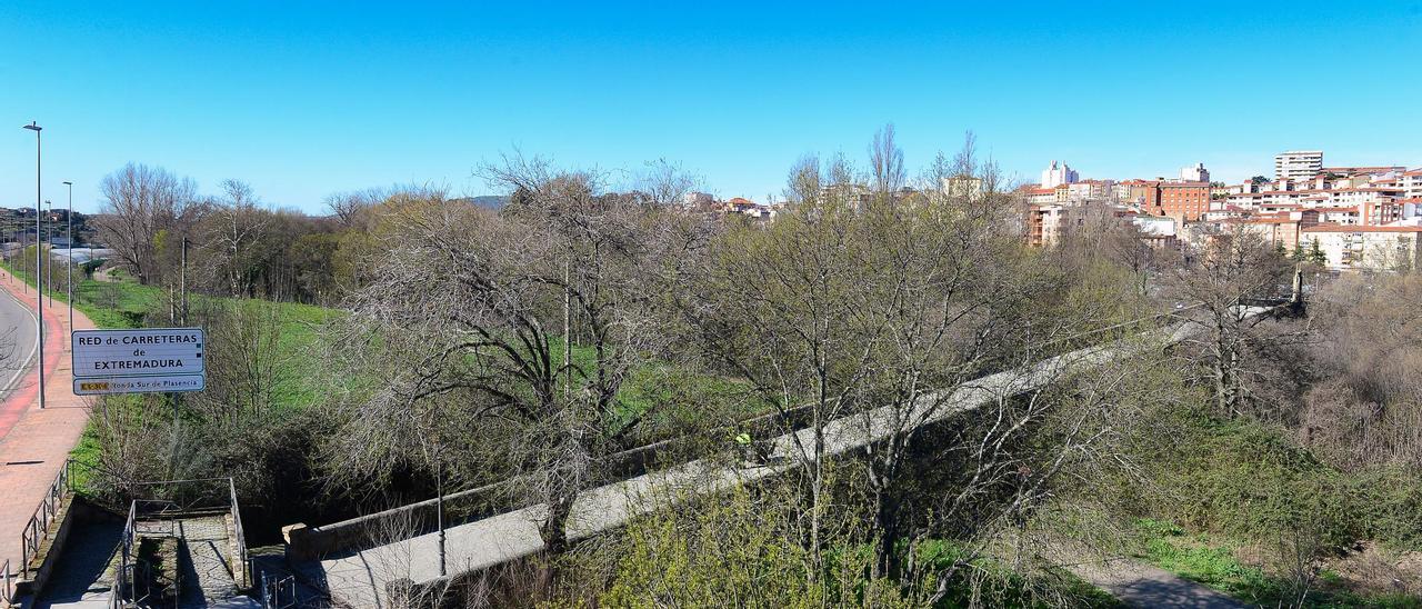 Zona de Plasencia donde se construiría un nuevo puente.