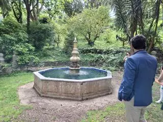 En imágenes: puesta a punto de las fuentes del bosque-jardín de la Fonte-Baxa