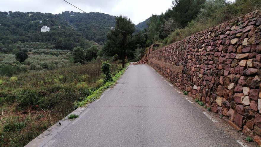 La lluvia provoca varios incidentes en La Baronia