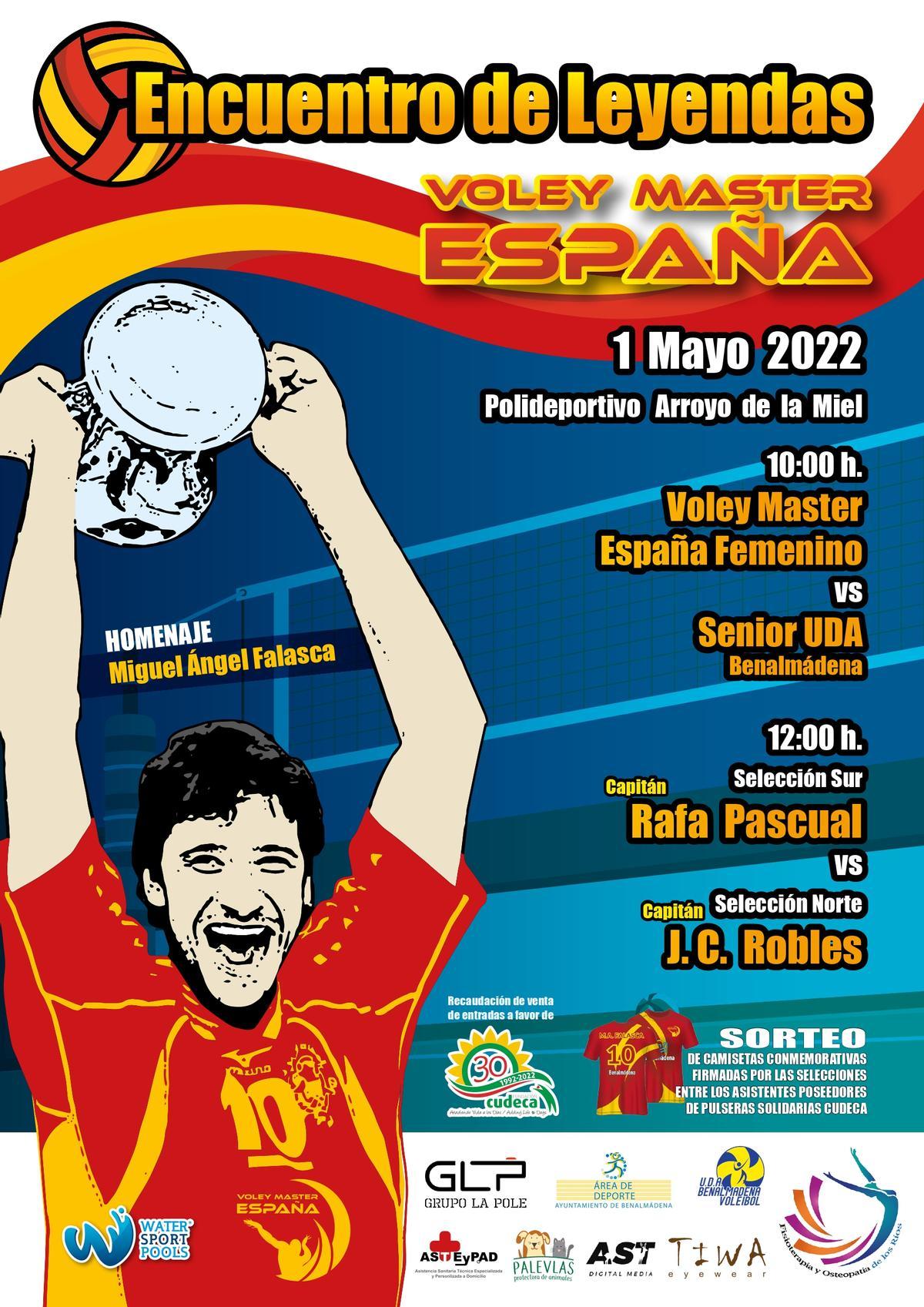 Cartel del torneo de voleibol.