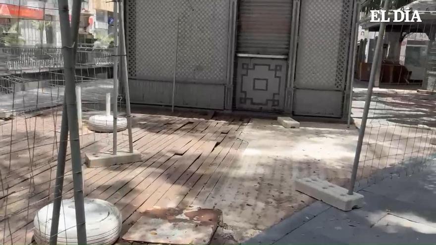 Vallado en la plaza del Príncipe
