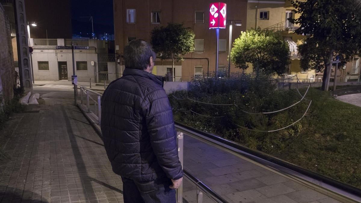 El extrabajador del metro de Barcelona, Juan Fernández