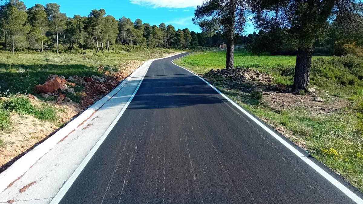 El nuevo trazado de la carretera tras las obras.
