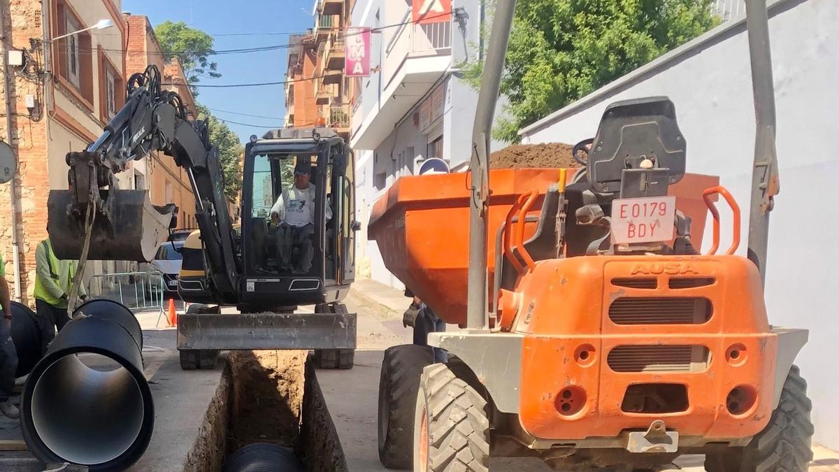 Obres al carrer Riumors