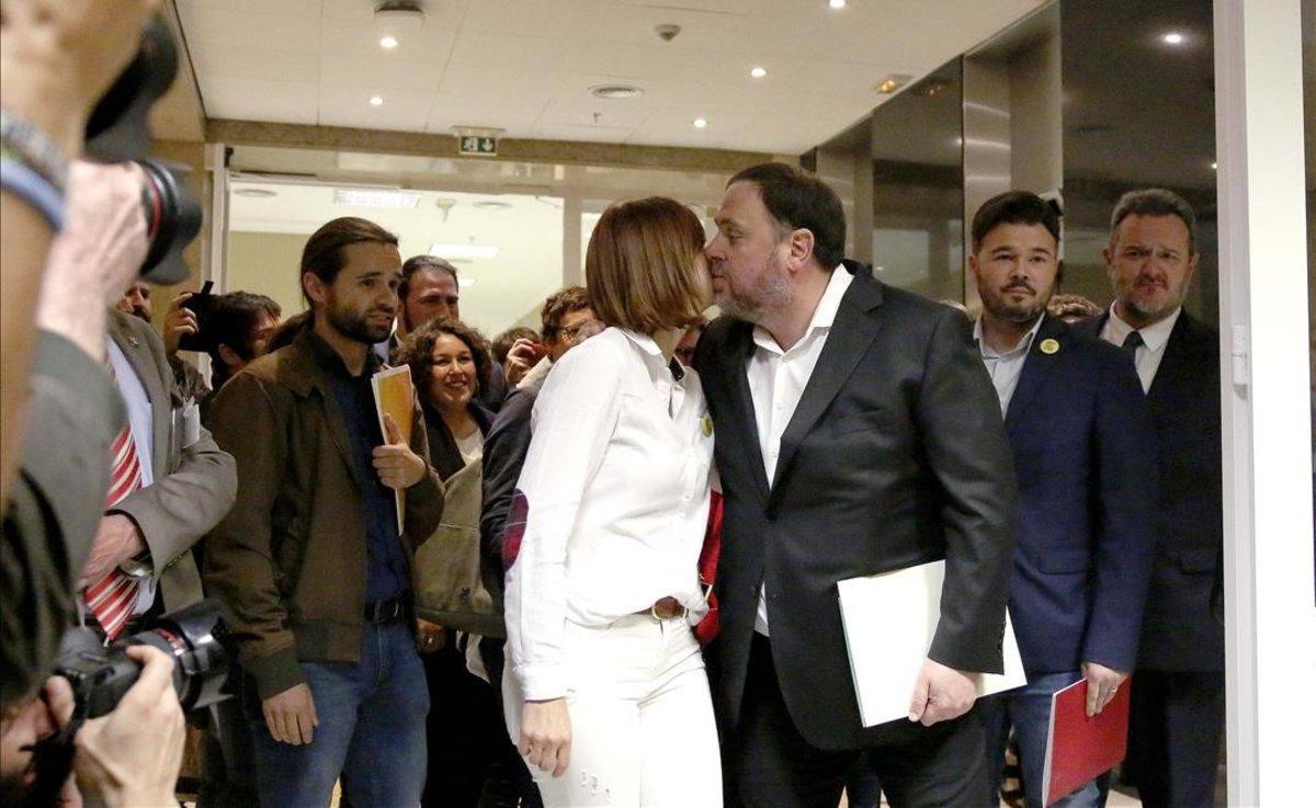 La despedida de Oriol Junqueras.