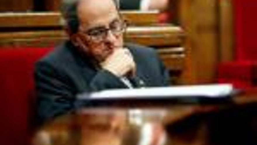 Quim Torra, ahir al Parlament.