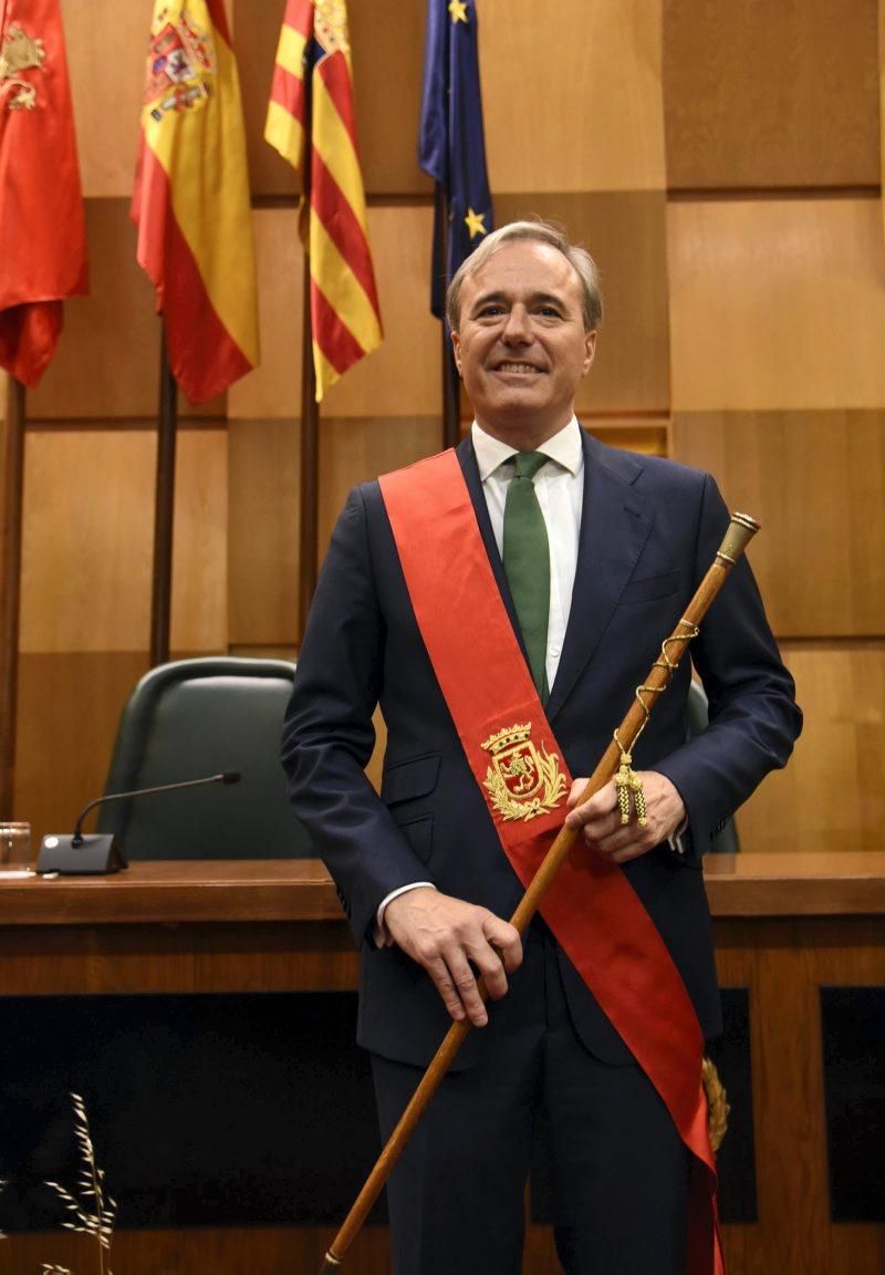 Toma de posesión de Jorge Azcón como alcalde de Zaragoza