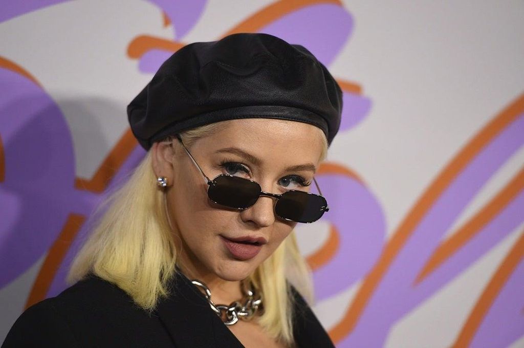 Christina Aguilera en una presentación de Stella McCartney