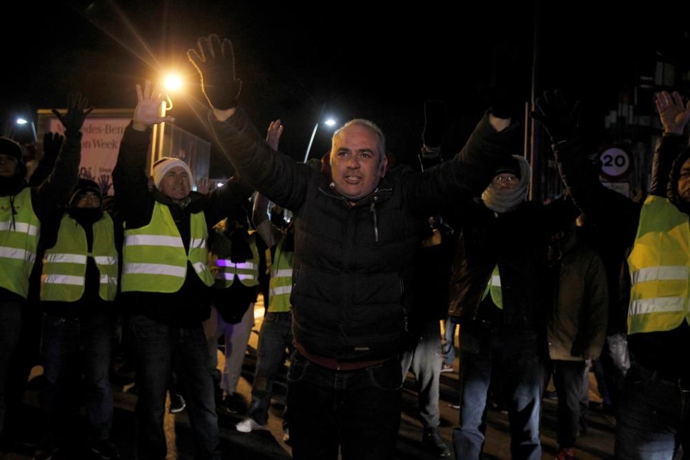 Las imágenes de las protestas de los taxistas.