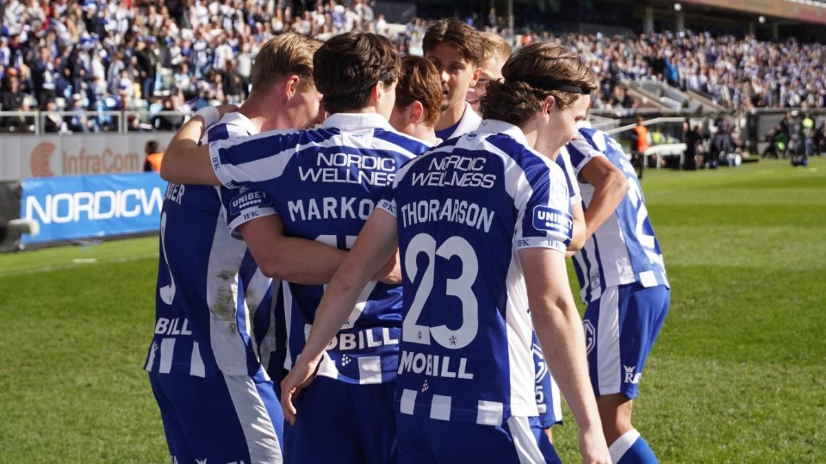 El Goteborg, celebrando un gol esta temporada