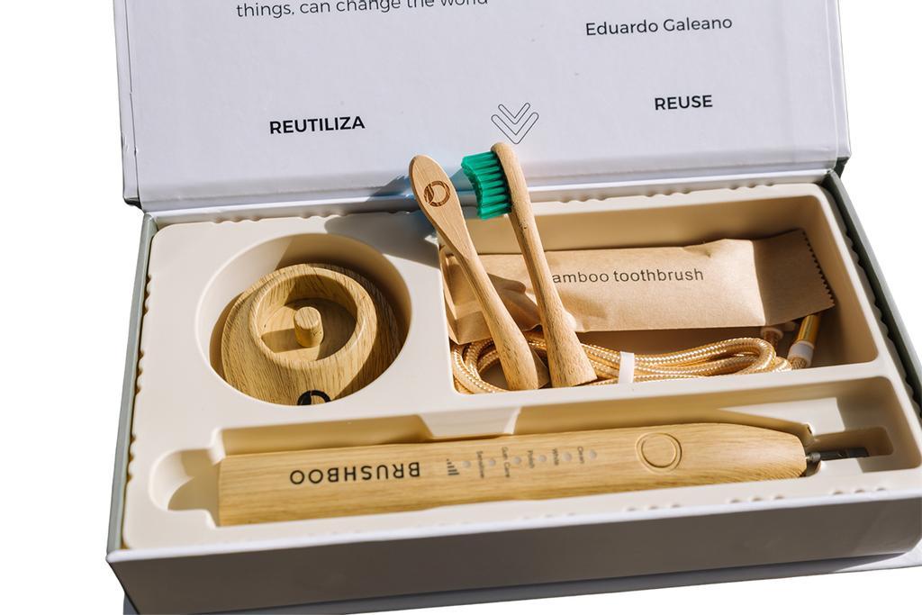 Cepillo de bambú eléctrico de Brushboo.