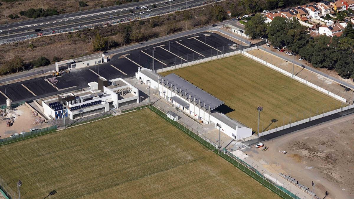 La Academia del Málaga CF, desde el aire.