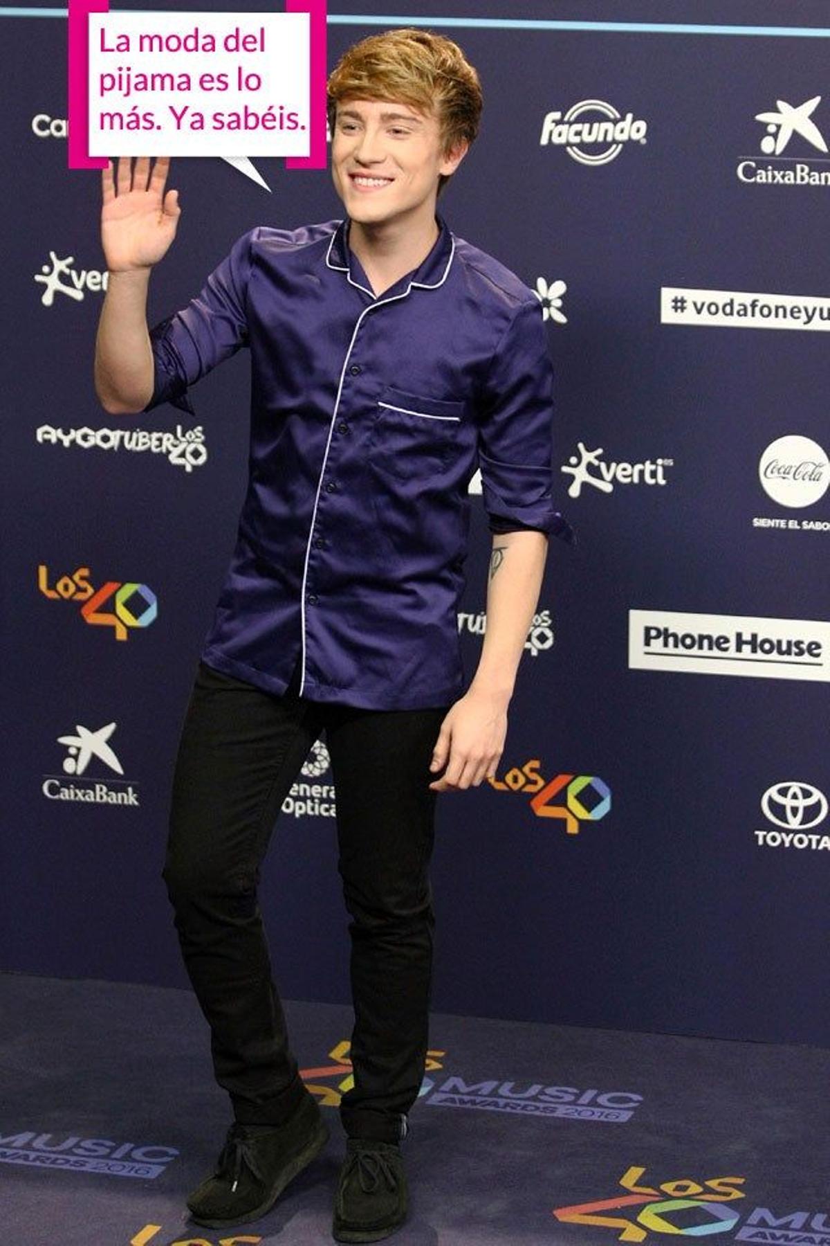 Carlos Marco, en Los 40 Music Awards