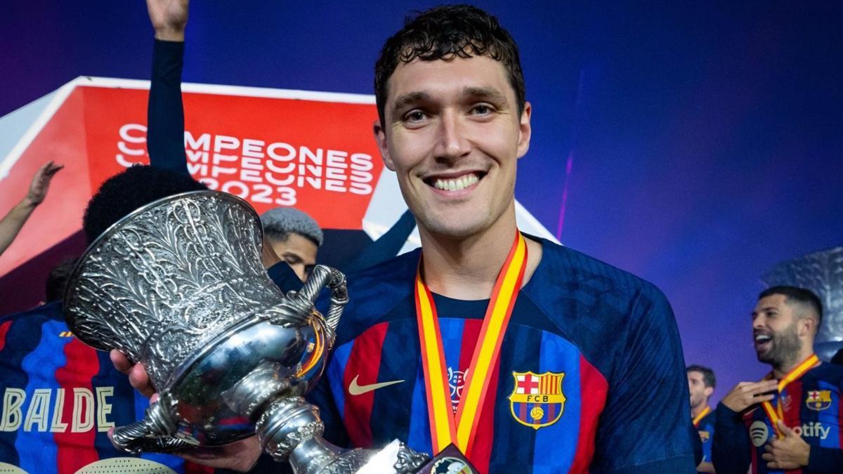 Christensen celebra la Supercopa
