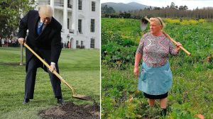 El president dels Estats Units, Donald Trump, té el seu doble al nord d’Espanya. Es tracta de Dolores Leis, una dona de 64 anys que viu a Nantón, Galícia