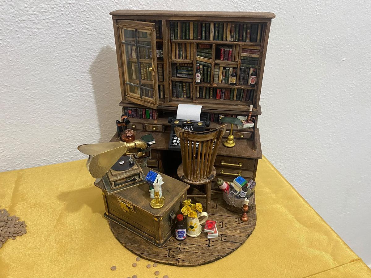 Una de las recreaciones en miniatura de Eduardo Morales