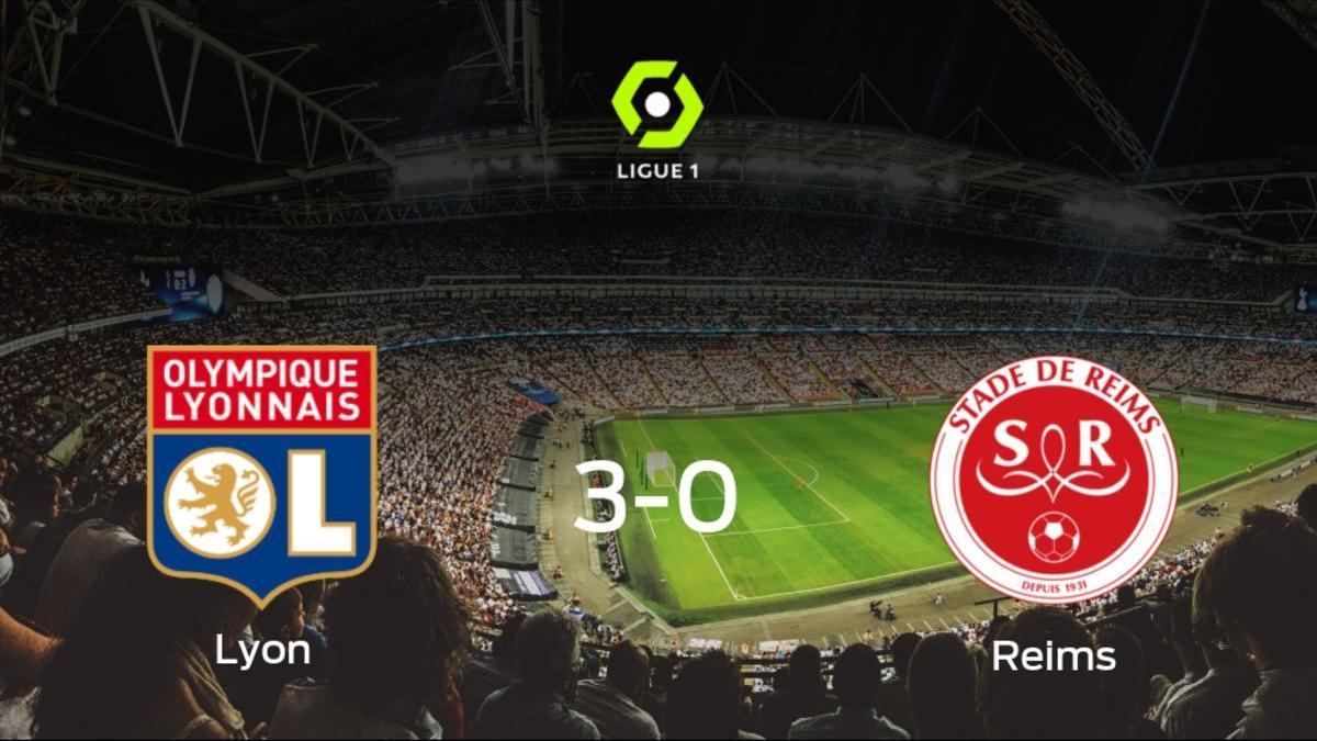 El Olympique Lyon se lleva la victoria tras golear 3-0 al Stade de Reims