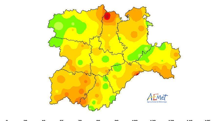 Rachas de viento en las últimas horas.