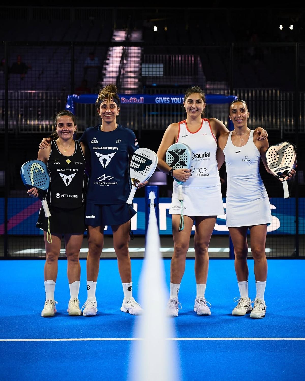 Buen partido de las cuatro jugadoras