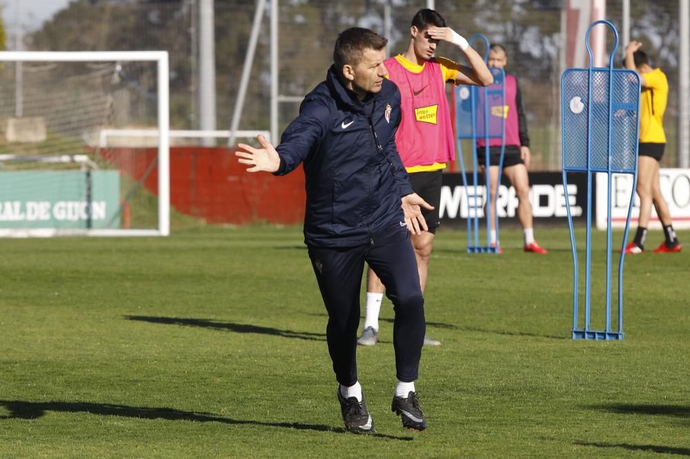 Entrenamiento del Sporting