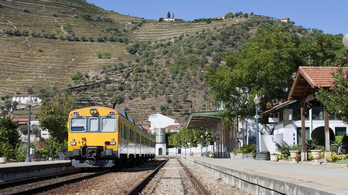 La estación de Pinhao en el norte de Portugal.