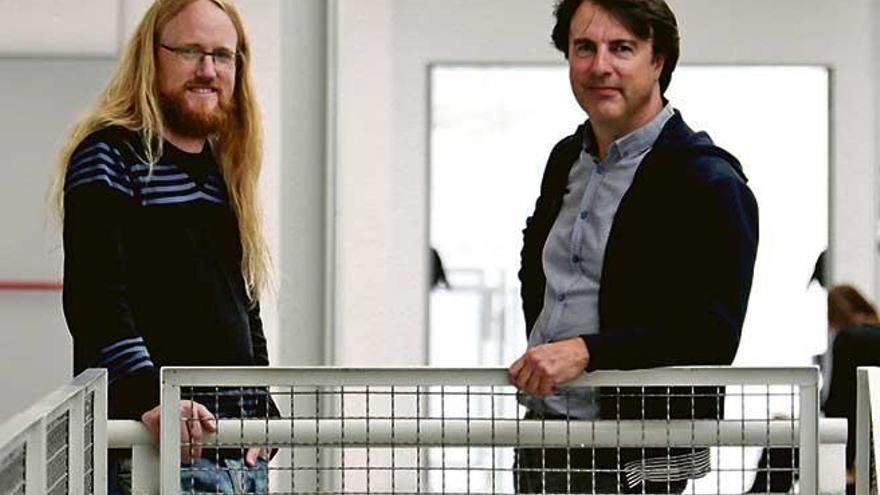 William Nilsson y José Luis Groizard, en la facultad de Economía de la UIB.