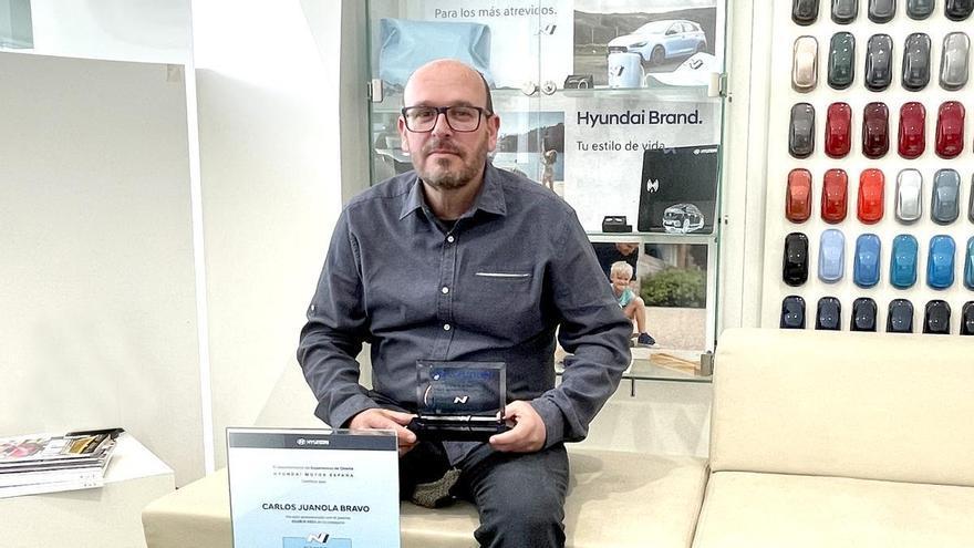 Premi del ClubN per a Carles Juanola de Hyundai Fornells Motor a Figueres