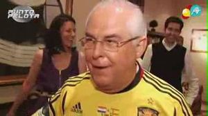 El diplomàtic Francisco Fernández Fábregas, durant la celebració del triomf d’Espanya davant França a l’Eurocopa.