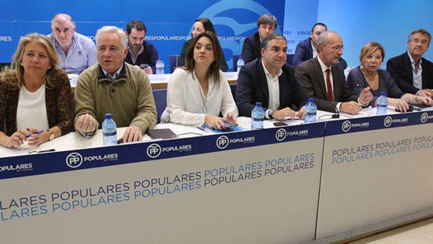 La plana mayor del PP en Málaga.