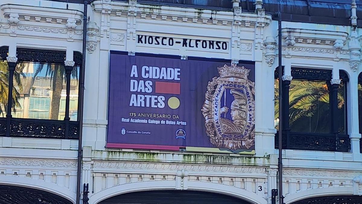 Exposición Cidade das Artes, en Kiosco Alfonso.