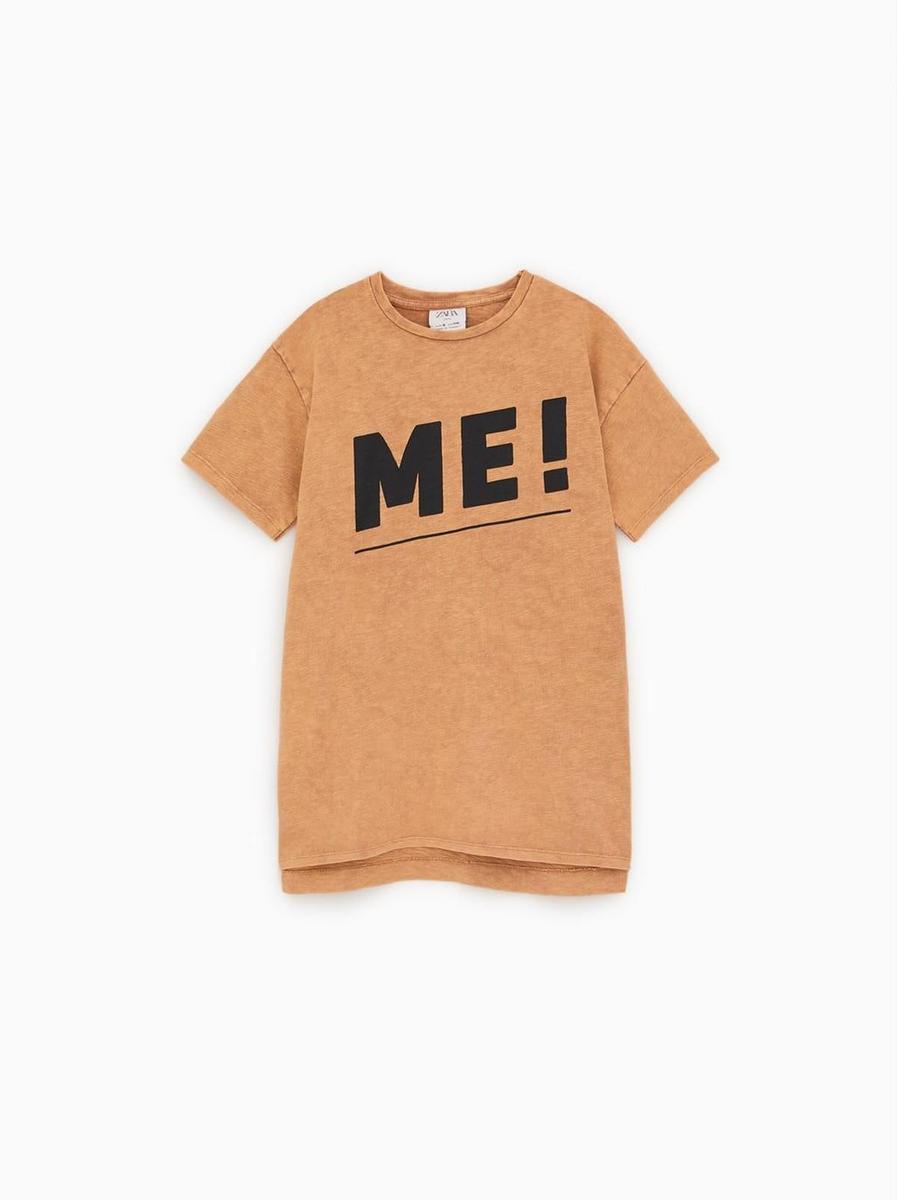 Camiseta con mensaje de Zara Kids