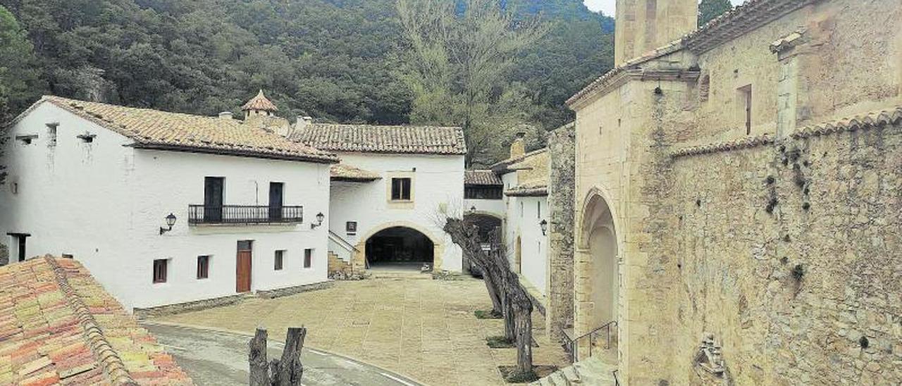 Un detalle de la 
fachada de la iglesia. |  I.O.