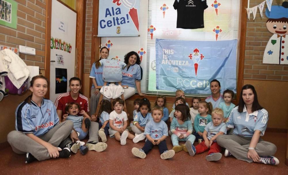 Los colegios de Vigo, con el Celta