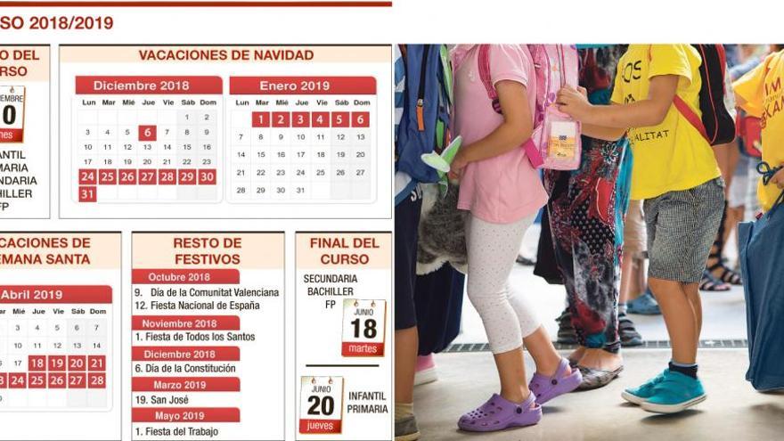 El próximo curso escolar permitirá hacer cuatro puentes hasta Navidad