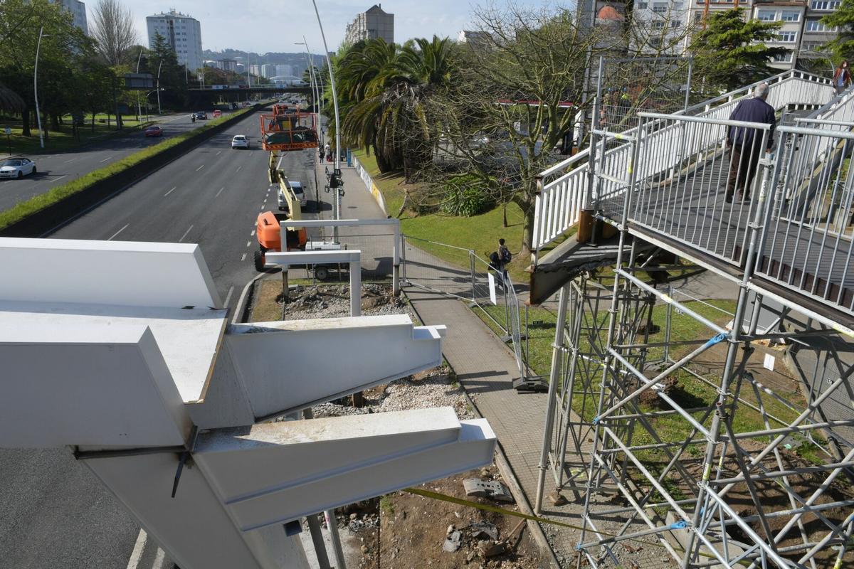 Avanza la obra para colocar la nueva estructura, que provocará nuevos cortes de tráfico este miércoles en horario nocturno.