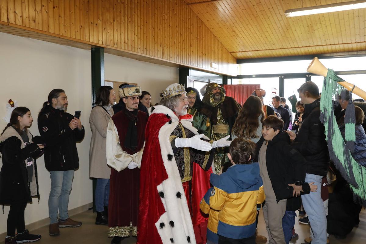 La Manjoya, Recepción de los Reyes en el Centro Social de La Manjoya